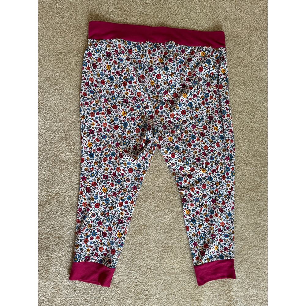 SLEEP by Cacique Floral Pajama Joggers Pants 26/28 - Picture 3 of 5